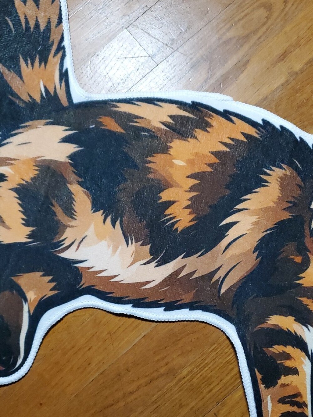 Decorative Cat Mat - Orange & Black Calico Design - Picture 10 of 10